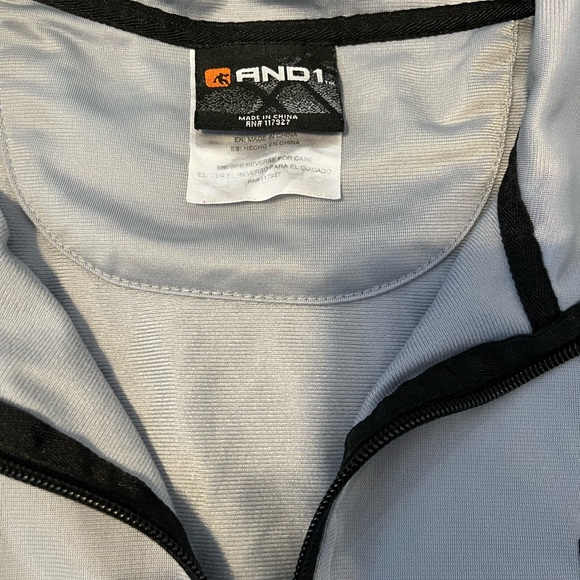 Vintage AND 1 Full‎ Zip Grey Jacket Mens Size XL - Picture 6 of 7
